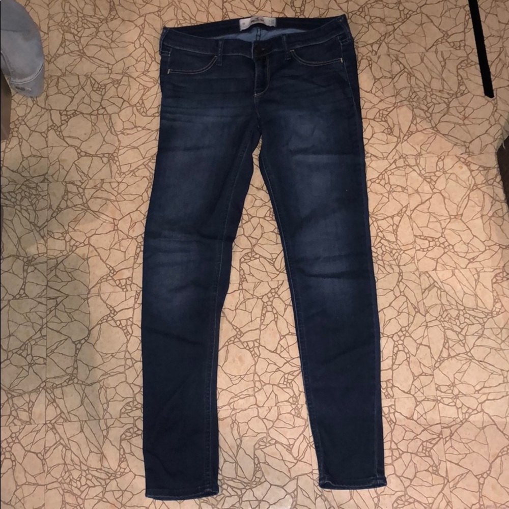 Dark blue jeans